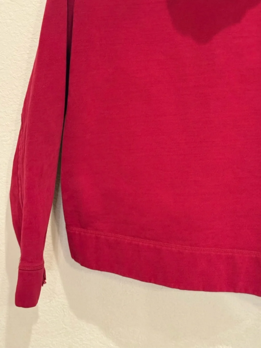 Lululemon Red Full Zip Hoodie Heavyweight Sweatshirt Size L